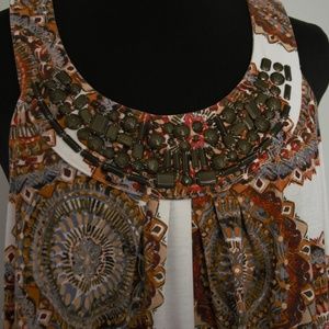 Lane Bryant Tank with metal embellishments size 22